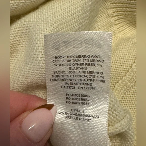 Aritzia Wilfred Clara Merino Wool Waist Sweater - Picture 7 of 10